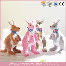 Wholesale Stuffed Blue Baby Kangoroo Plush Toy for Children Gift